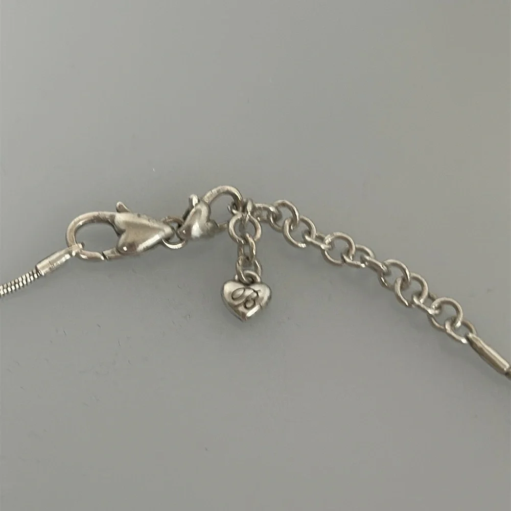 Brighton cross necklace with red crystal